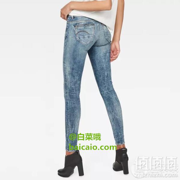 限W23/L32码，G-Star Raw Midge Zip 女士中腰紧身牛仔裤 Prime会员免费直邮含税到手220元（天猫旗舰店1091元）