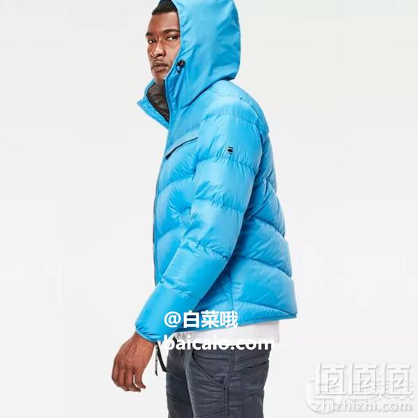 限M码，G-Star Raw Attacc 男士连帽修身羽绒服 Prime会员免费直邮含税到手509元