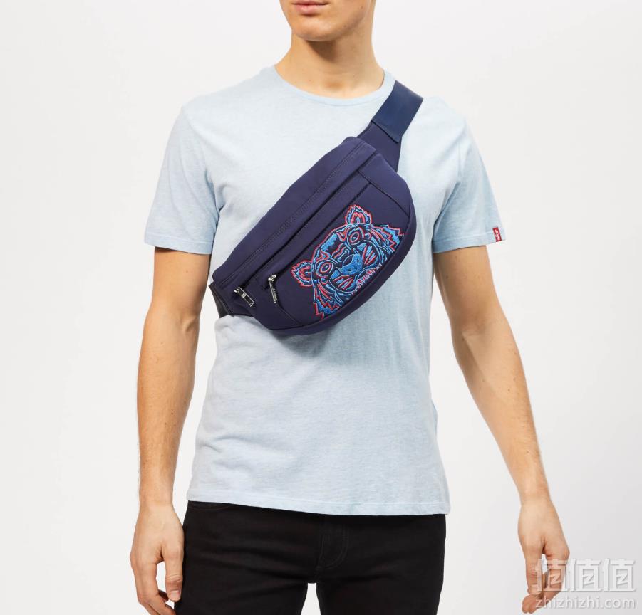 KENZO 高田贤三 Neoprene 19春夏 男士虎头刺绣胸包免费直邮到手871元