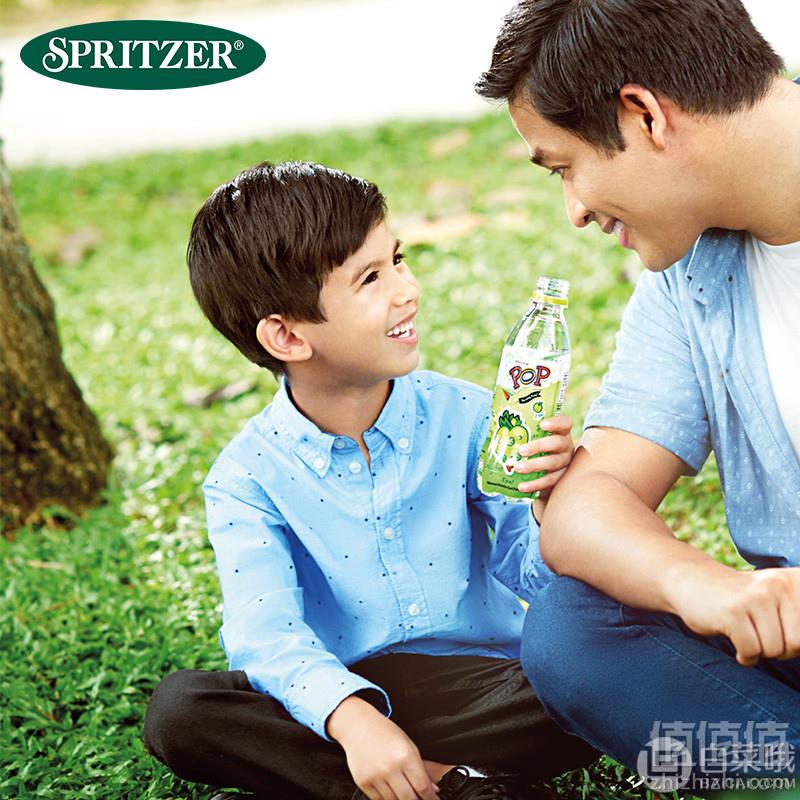 马来西亚国会用水， SPRITZER 事必胜 POP黑加仑/苹果味气泡水 325ml*24瓶43元包邮（需领券）1.8元/瓶