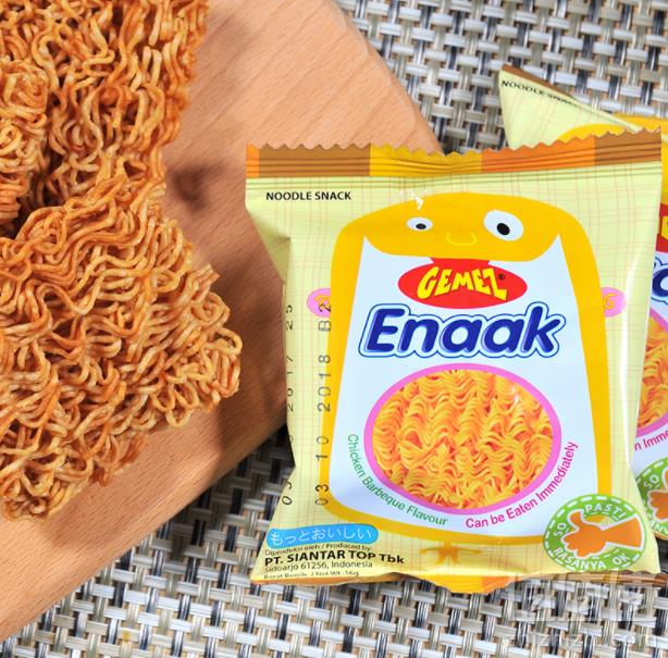 印尼进口，GEMEZ Enaak Extra小鸡风味干脆面 16g*15包19.99元包邮（需领券）