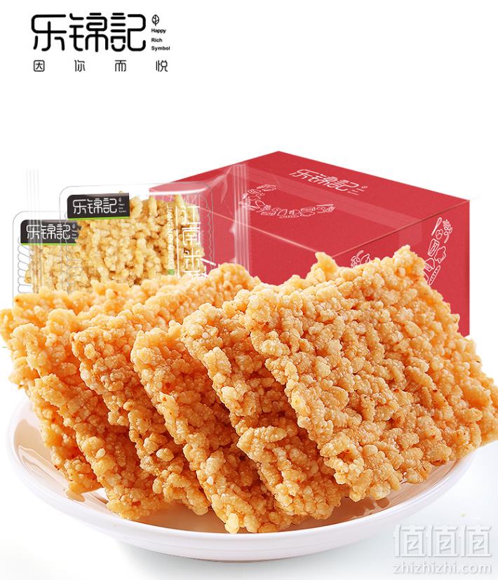 乐锦记  香米锅巴糯米饼干 1000g26.8元包邮（需用券）