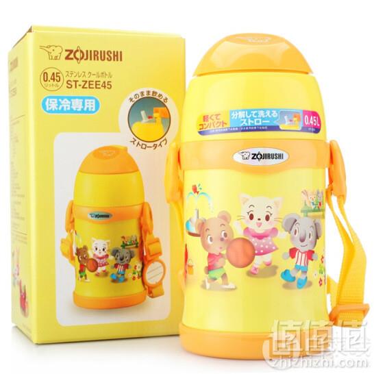 Zojirushi 象印 T-ZEE45-EK 不锈钢保冷儿童吸管水杯 450ml199元包邮