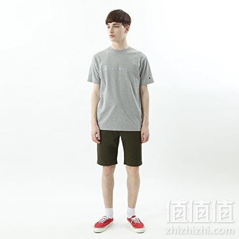 L码，日版 Champion 冠军牌 C3-M350 男士纯棉短袖T恤 Prime会员凑单免费直邮含税到手新低153.46元
