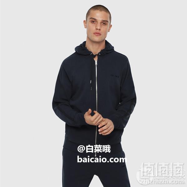 限尺码，Diesel 迪赛 Umlt-Brandon-Z 男士休闲连帽卫衣 Prime会员免费直邮含税到手295元