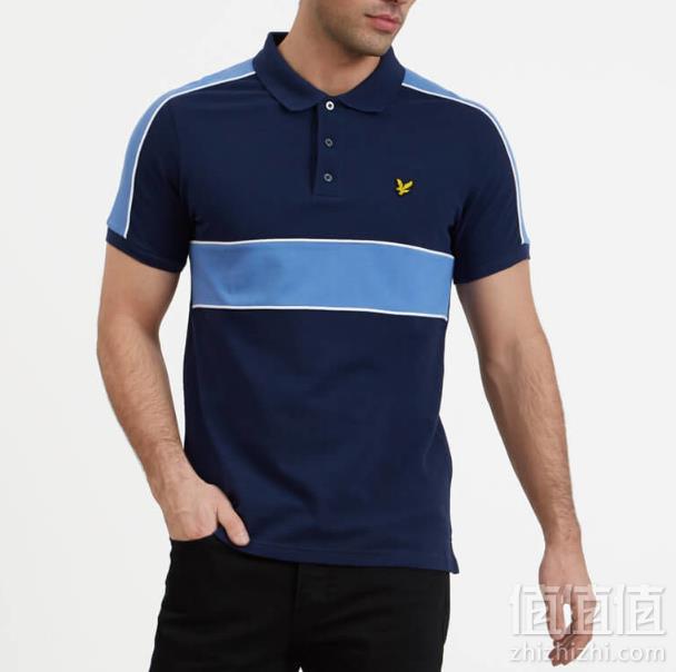 限L码，Lyle & Scott 苏格兰金鹰 SP1003V 男士纯棉撞色Polo衫 Prime会员凑单免费直邮含税到手164元