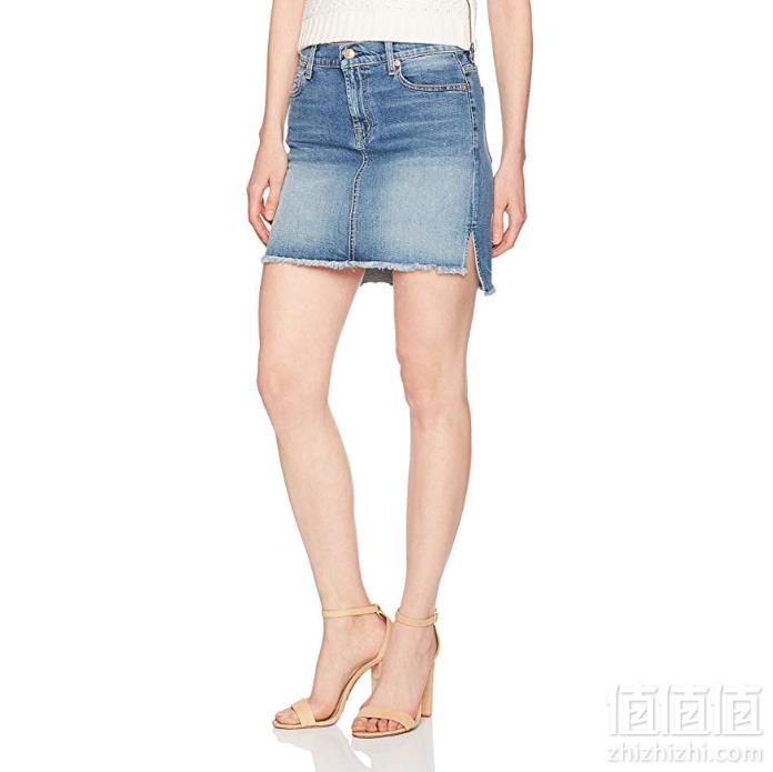 29码，7 For All Mankind 女士牛仔短裙 Prime会员免费直邮含税到手253.86元