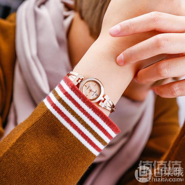 Anne Klein 安妮·克莱因 AK/2622LPRG 女士镶钻玫瑰金石英表 Prime会员免费直邮含税到手258元