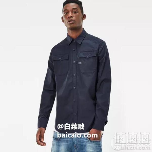 限L码，G-Star Raw Landoh 男士休闲衬衫 Prime会员免费直邮含税到手240元