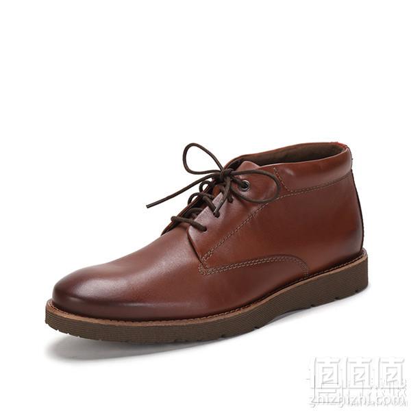 限UK7.5码，国内￥899 Clarks 其乐 Folcroft Mid 男款真皮短靴 Prime会员免费直邮含税到手新低318元