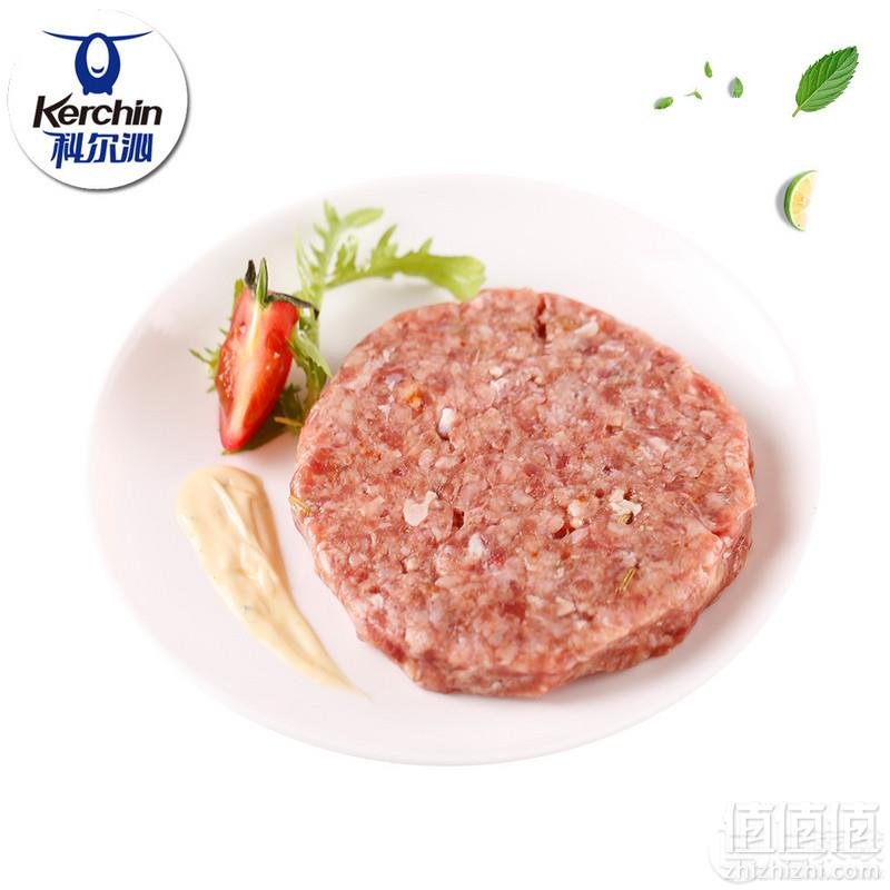 科尔沁 汉堡牛肉饼100g*10袋史低59.9元包邮（需领券）