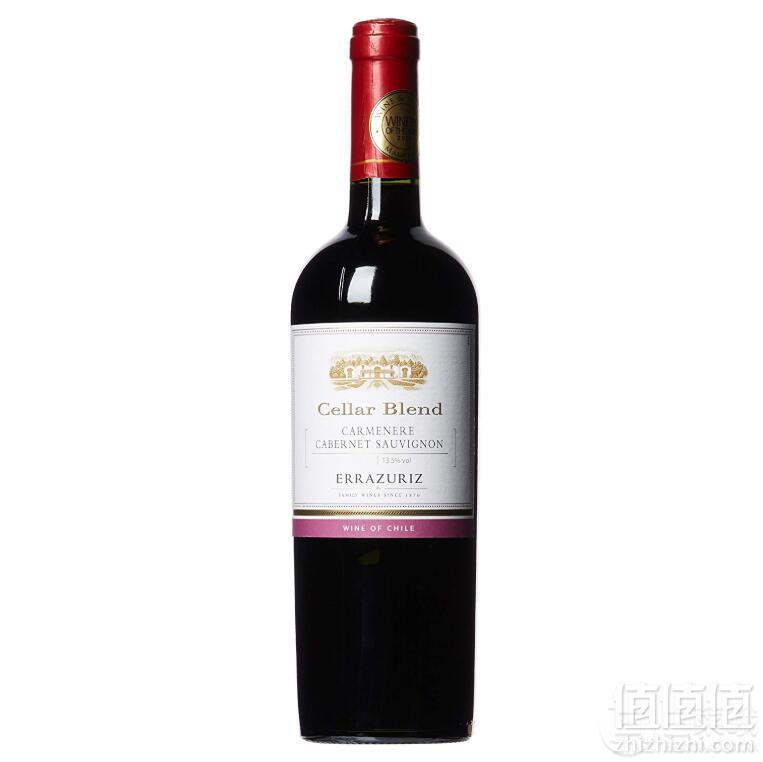 智利名庄 Vina Errazuriz 伊拉苏酒庄 酒窖混酿佳美娜赤霞珠红葡萄酒750ml*6瓶395元包邮