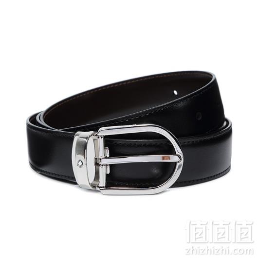 Montblanc 万宝龙 男士抛光椭圆形扣针商务休闲皮带 38157999元包邮