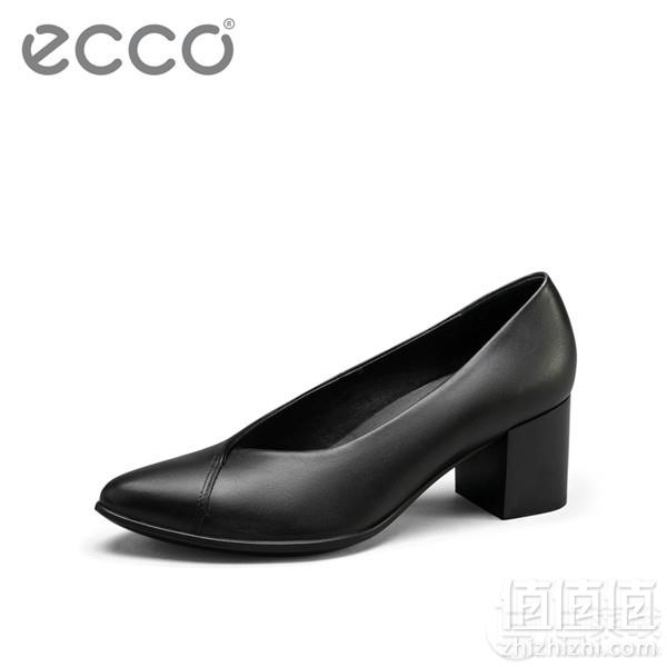 36/37码，ECCO 爱步 Shape 45型塑系列 女士真皮复古方跟单鞋463元包邮包税