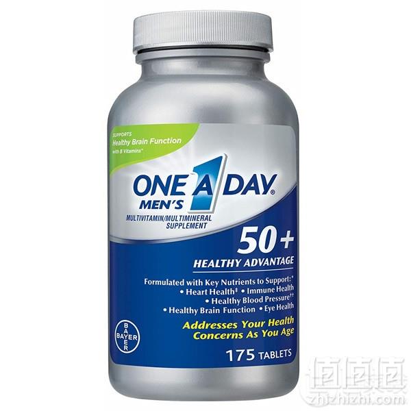 德国拜耳旗下，One A Day 50岁以上男性多种复合维生素175片 Prime会员凑单免费直邮含税到手100元
