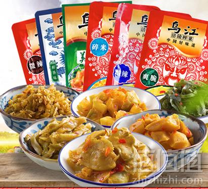 旗舰店出品，乌江 涪陵榨菜 微辣套餐18袋共1350g24.9元包邮(需领券)