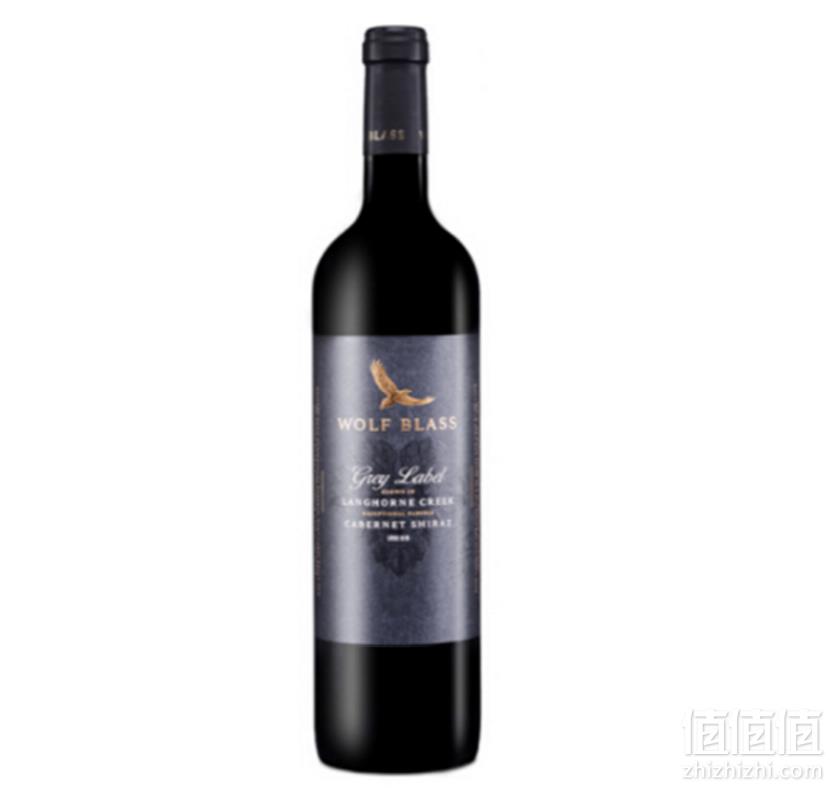 WolfBlass 纷赋 灰牌 赤霞珠设拉子干红葡萄酒 750ml199元包邮包税（下单5折）