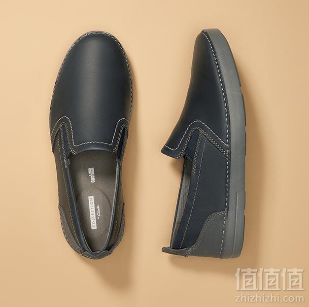 19春款码全，Clarks 其乐 Gosler Easy 男士真皮一脚蹬休闲鞋 26136613302元（需用码）