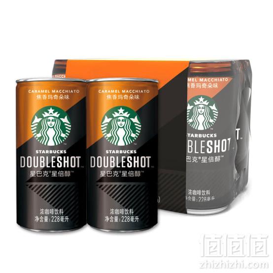 限地区，Starbucks 星巴克 星倍醇 焦香玛奇朵味浓咖啡饮料 228ml*6罐*2件 81.8元包邮40.9元/件（下单立减）