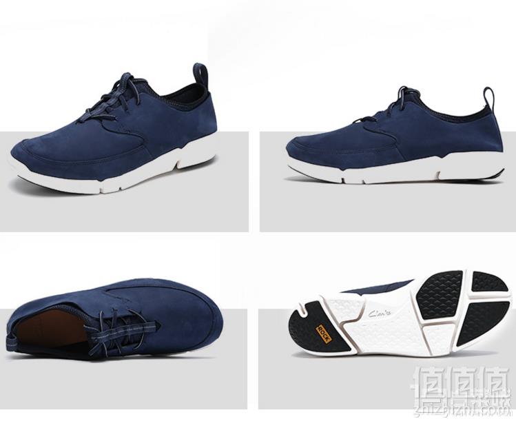 限43码，Clarks 其乐 男士三瓣底真皮休闲运动鞋 Prime会员免费直邮到手349.85元