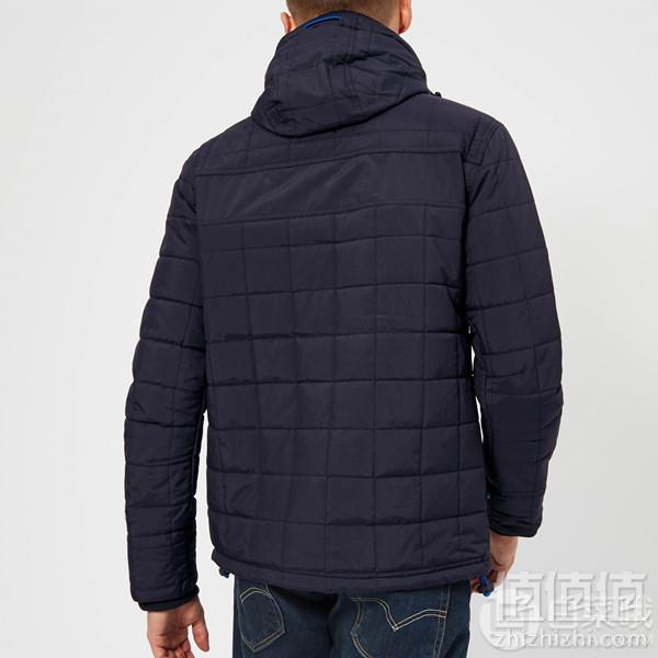 限M码，Superdry 极度干燥 Quilt Athletic Windcheater 男士连帽夹棉保暖夹克 Prime会员凑单免费直邮含税到手289元