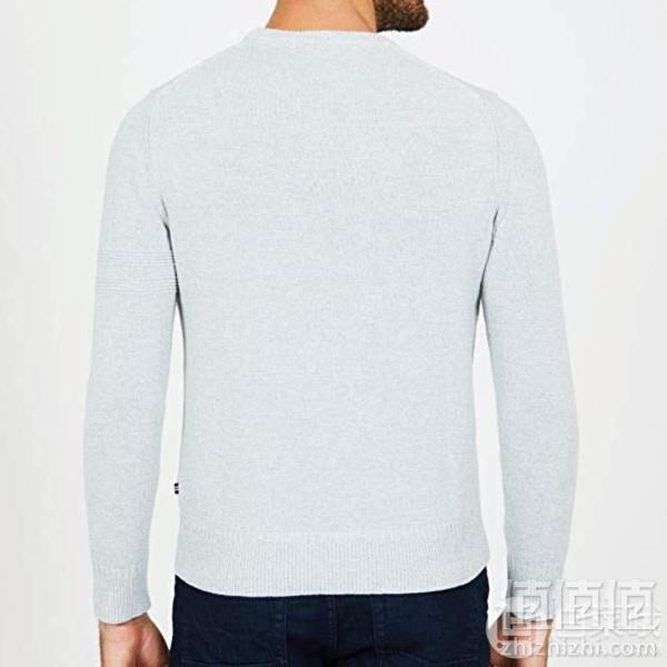 限L码，Nautica 诺帝卡 男士圆领纯棉长袖针织衫 Prime会员凑单免费直邮含税到手123元