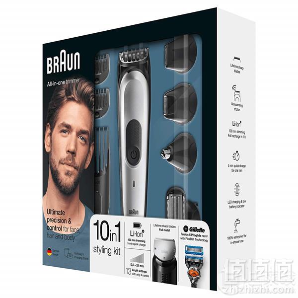 Braun 博朗 MGK7020 十合一毛发修剪套装 Prime会员免费直邮含税到手500元