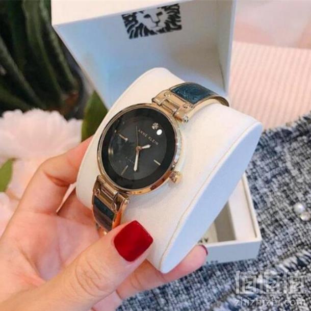 Anne Klein 安妮·克莱因 AK/2512LPGB 女士极简镶钻时尚腕表 Prime会员免费直邮含税到手新低221元