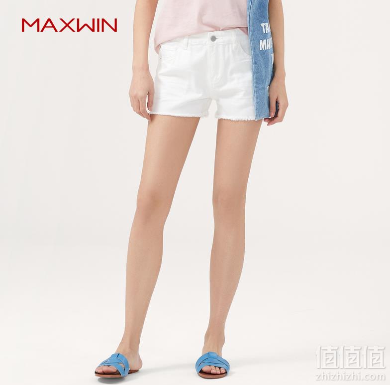 优衣库制造商，Maxwin 马威 女士修身纯色性感短裤 多色69元包邮（需领券）