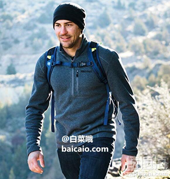 限尺码，Marmot 土拨鼠 Drop Line ½ 男士抓绒衣 Prime会员免费直邮含税到手362元