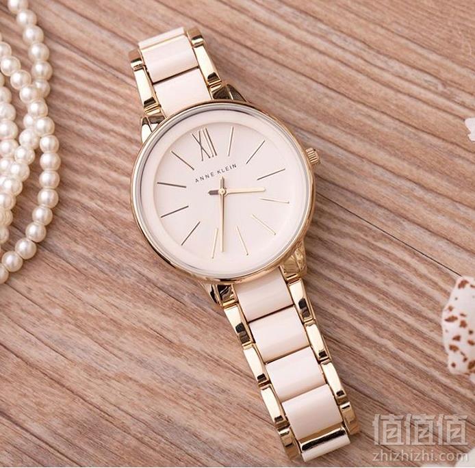 Anne Klein 安妮·克莱恩 AK-1412IVGB 玫瑰金女士时尚腕表 Prime会员免费直邮含税到手新低250元
