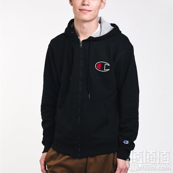 限尺码，Champion 冠军牌 Graphic Powerblend 男士连帽拉链卫衣GF91H Prime会员凑单免费直邮含税到手182元