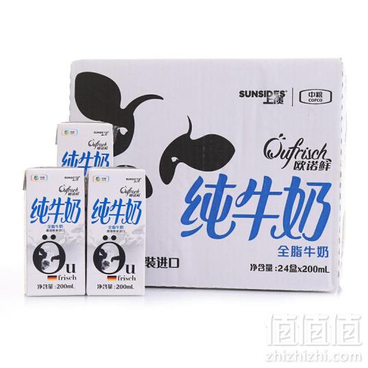 限Plus会员，德国原装进口 SUNSIDES 脱脂牛奶 200ml*24盒*4箱 ￥163.25元包邮40.81元/箱（双重优惠）