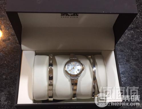 Anne Klein 安妮·克莱恩 AK/2245RTST 施华洛世奇水晶 玫瑰金女士手镯手表套装 Prime会员免运费到手381元
