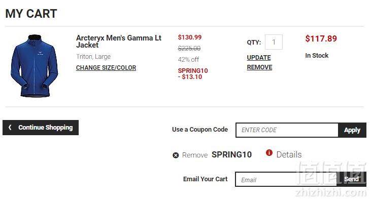 ARCTERYX 始祖鸟 Gamma LT 男士软壳夹克 7.89（需用码）到手840元