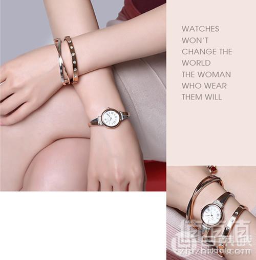 Anne Klein 安妮·克莱恩 AK/2245RTST 施华洛世奇水晶 玫瑰金女士手镯手表套装 Prime会员免运费到手381元