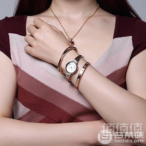 Anne Klein 安妮·克莱恩 AK/2245RTST 施华洛世奇水晶 玫瑰金女士手镯手表套装 Prime会员免运费到手381元