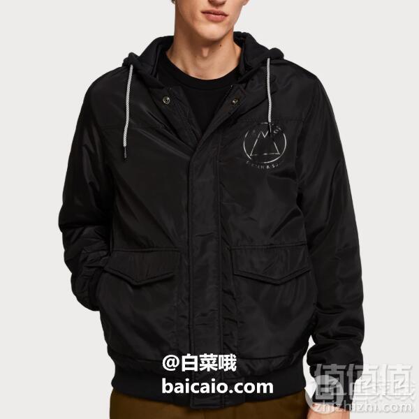 限L码，Scotch & Soda 男士带帽飞行员夹克 Prime会员免费直邮含税到手422元