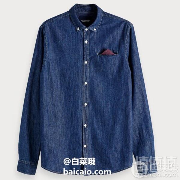L码，Scotch & Soda 男士牛仔衬衫 Prime会员免费直邮含税到手290元