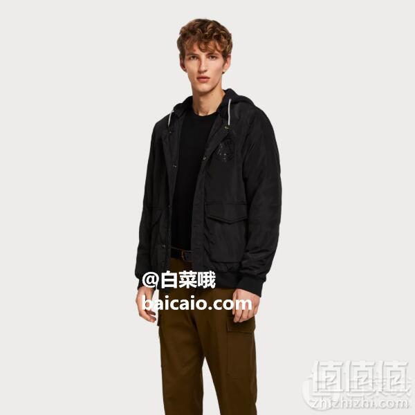 限L码，Scotch & Soda 男士带帽飞行员夹克 Prime会员免费直邮含税到手422元