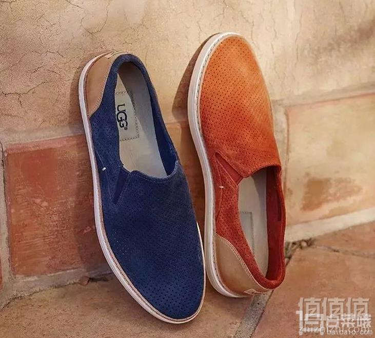 UGG 波德沃克系列 女士真皮透气一脚蹬 两色新低266元包邮（需领券）