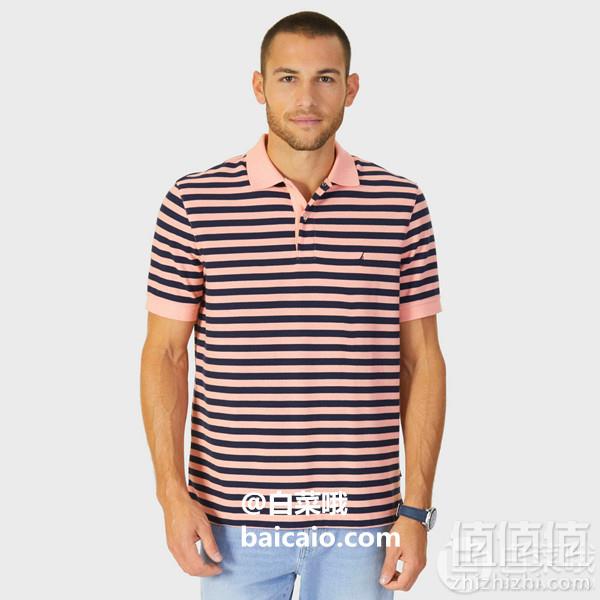限S码，Nautica 诺帝卡 K81003 男士经典条纹Polo衫 Prime会员凑单免费直邮含税到手160元