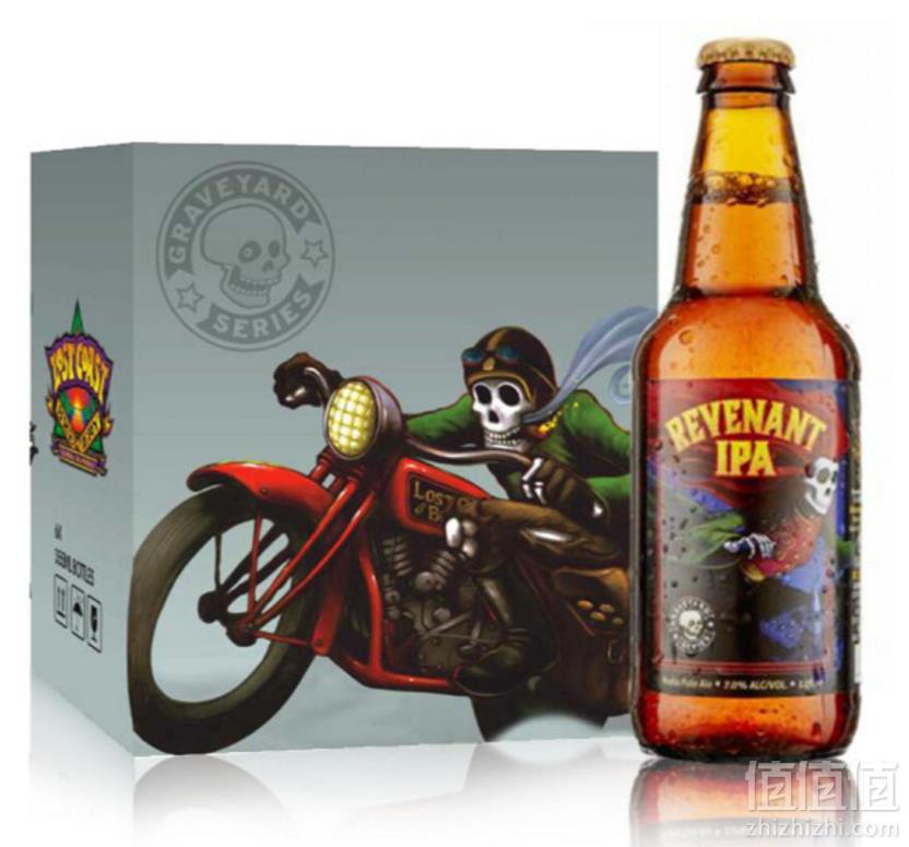 美国进口，LOST COAST 迷失海岸 亡魂IPA啤酒 355ml*6瓶 *2件 138元包邮69元/件（需领券）