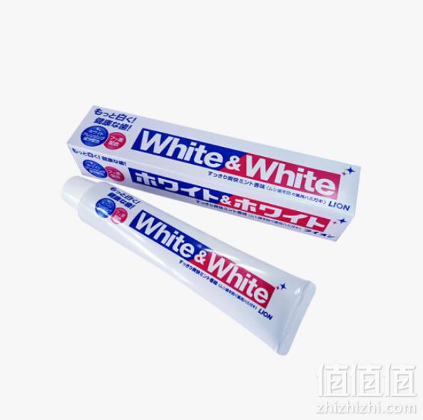 Lion 狮王 White & White 美白牙膏 150g*2支 15.7元7.85元/支（2件5折）