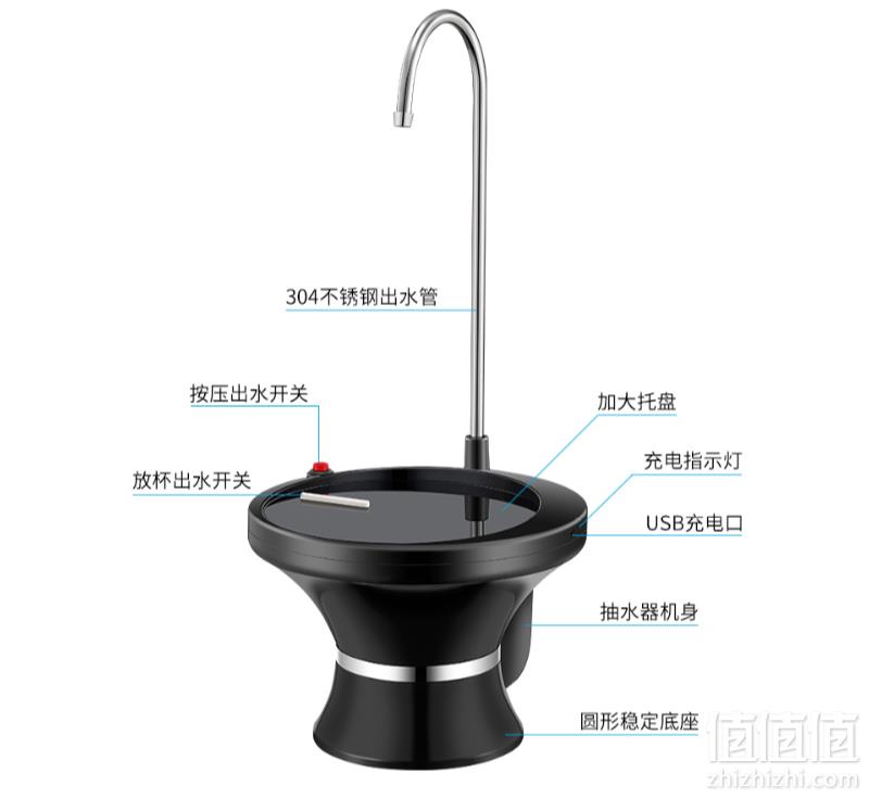 美能迪 S80 充电式托盘抽水器 两色新低37元包邮（需领券）
