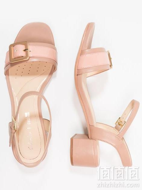 国内￥839，Clarks 其乐 orabella SHINE女士真皮一字带凉鞋  Prime会员免费直邮到手新低370.39元