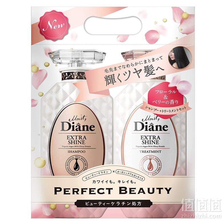 MOIST DIANE 黛丝恩 EXTRA Shine 无硅洗护套装（洗*450ml+护*450ml） Prime会员免费直邮含税到手62.68元