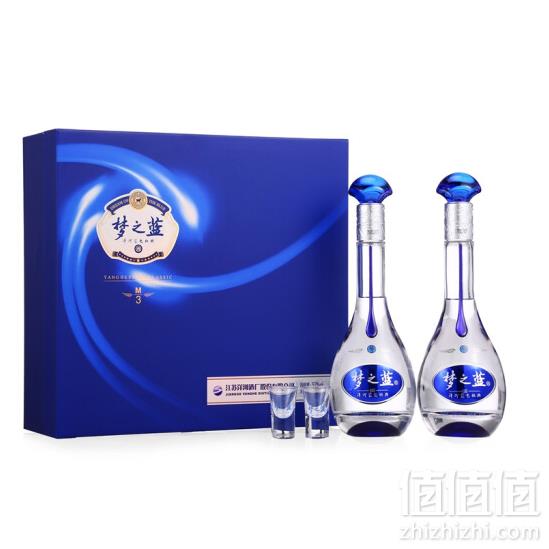 洋河 梦之蓝M3 45度礼盒 500ml*2瓶729元包邮（双重优惠）
