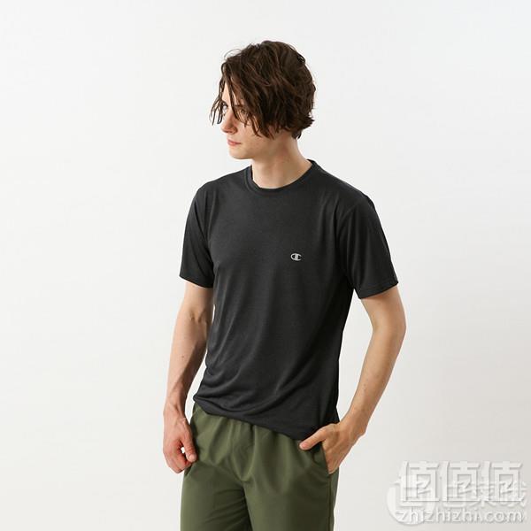 限尺码，日版 Champion 冠军牌 C3-KS320 男士速干短袖T恤 Prime会员凑单免费直邮含税到手87元