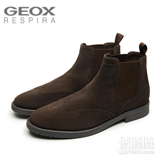 限UK10码，Geox 健乐士 U Brandled A 男士切尔西踝靴 Prime会员免费直邮含税到手380元